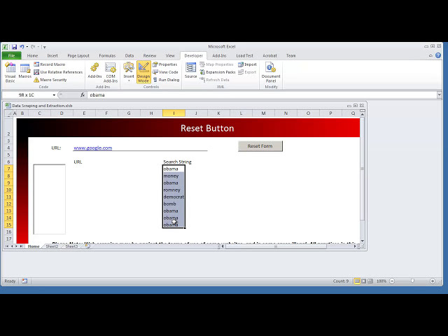 فیلم آموزشی: نحوه ایجاد یک Reset\\Clear Form Button (Worksheet) VBA Microsoft Excel 2010/2007 با زیرنویس فارسی