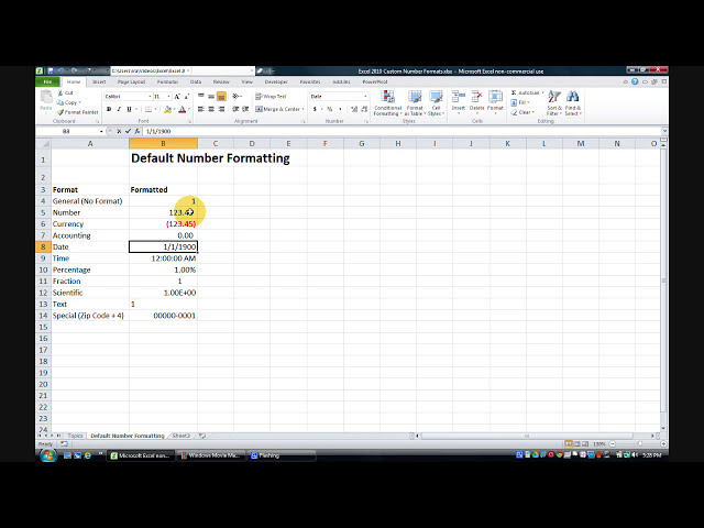 فیلم آموزشی: فرمت های اعداد سفارشی اکسل 1: فرمت های عمومی و اعداد با زیرنویس فارسی