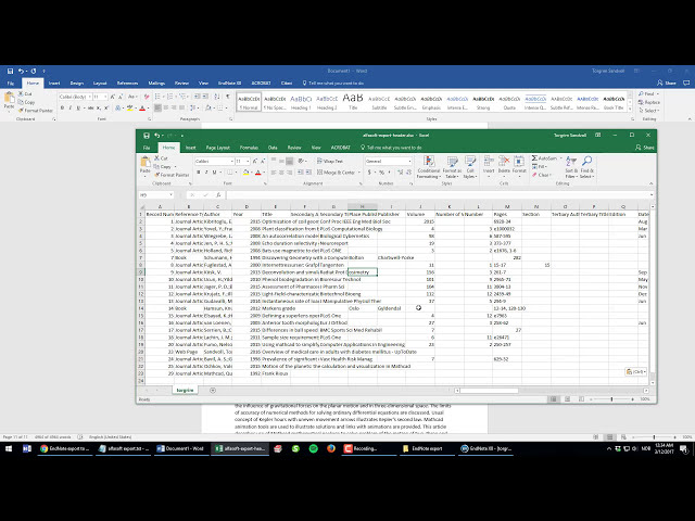 فیلم آموزشی: چگونه یک کتابخانه EndNote و مراجع را به Microsoft Excel صادر کنیم با زیرنویس فارسی