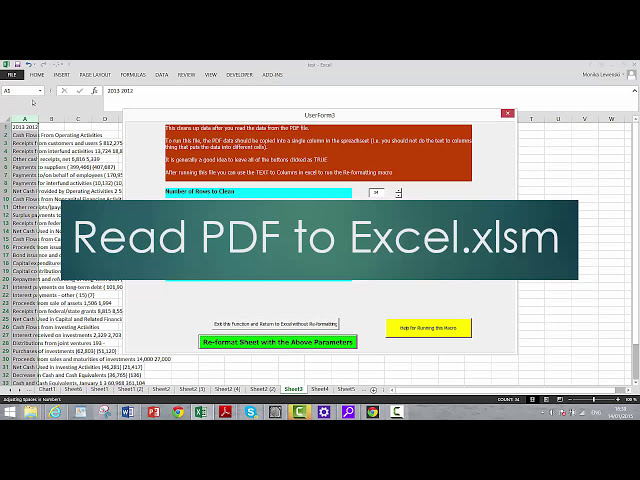 فیلم آموزشی: PDF به Excel با پاک کردن با زیرنویس فارسی