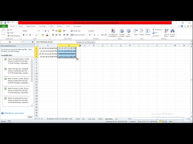 فیلم آموزشی: Excel - اضافه کردن زمان (ساعت دقیقه ثانیه) به فیلد تاریخ یا تاریخ || تابع TIME در اکسل