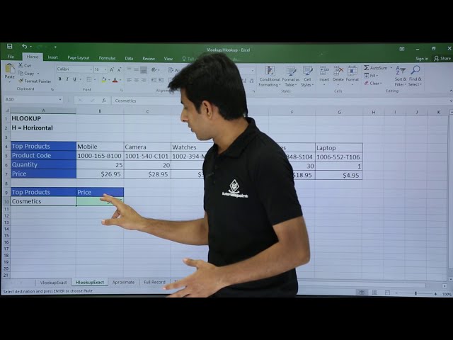 فیلم آموزشی: MS Excel - H-Lookup
