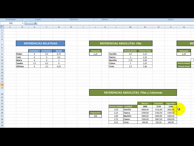 فیلم آموزشی: آموزش Excel (Cap. 85) Referencias Relativas y Absolutas با زیرنویس فارسی