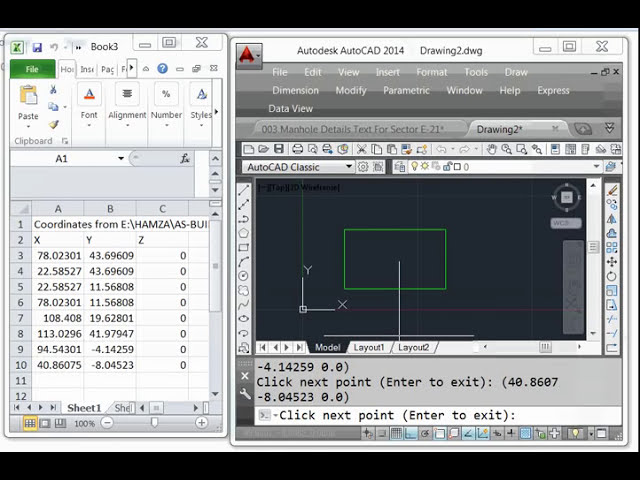 فیلم آموزشی: نحوه صادرات مختصات X,Y I AutoCAD به اکسل