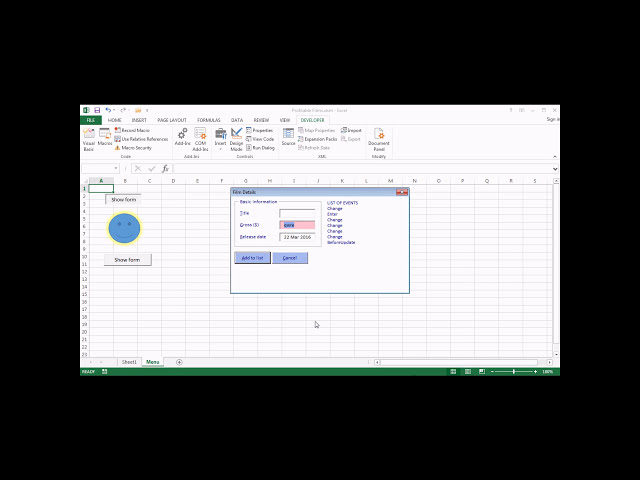 فیلم آموزشی: فرم های Excel VBA قسمت 4 - کنترل های اعتبار سنجی با زیرنویس فارسی