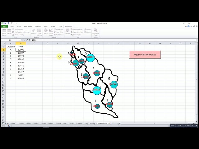 فیلم آموزشی: Excel VBA - تغییر خودکار رنگ و اندازه یک شکل با زیرنویس فارسی