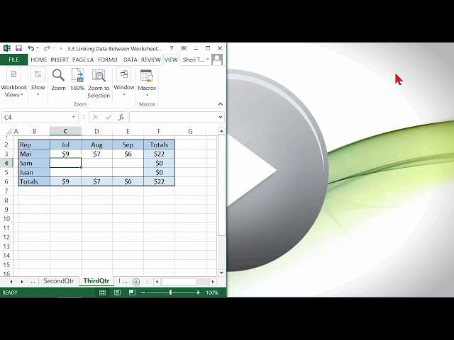 فیلم آموزشی: آموزش Microsoft Office Excel 2013: پیوند داده ها بین کاربرگ ها | اتحاد K با زیرنویس فارسی