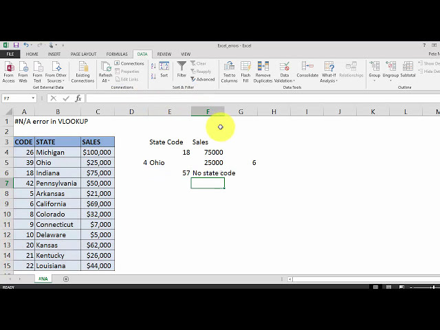 فیلم آموزشی: نحوه رفع خطای #N/A در Excel VLOOKUP با زیرنویس فارسی