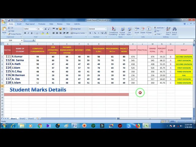 فیلم آموزشی: ایجاد خودکار مارک شیت در Ms word | با استفاده از اکسل