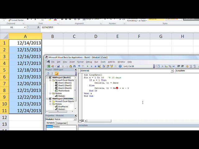 فیلم آموزشی: برای حلقه بعدی با تاریخ - Excel VBA با زیرنویس فارسی