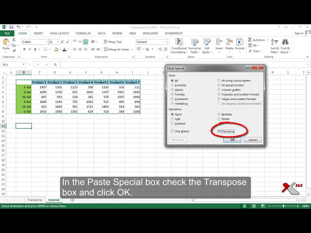 فیلم آموزشی: آموزش اکسل 2013 شماره 06 - تبدیل ردیف ها به ستون با Transpose
