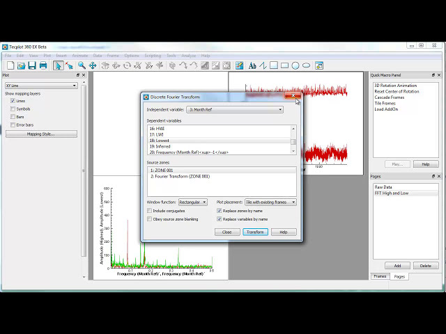 فیلم آموزشی: داده های اکسل و FFT در Tecplot 360 EX