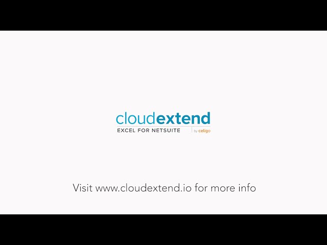 فیلم آموزشی: ویرایش و ایجاد مدخل های مجله در NetSuite با CloudExtend Excel برای NetSuite با زیرنویس فارسی