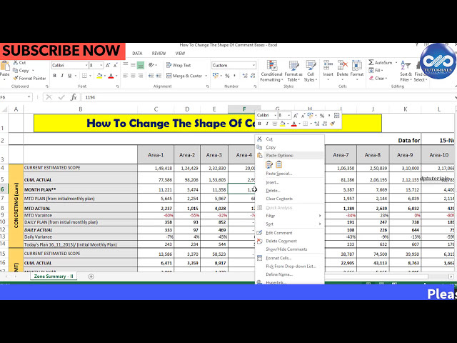 فیلم آموزشی: ترفندهای اکسل: نحوه تغییر شکل جعبه نظرات در اکسل | درج نظرات ویرایش| dptutorials با زیرنویس فارسی