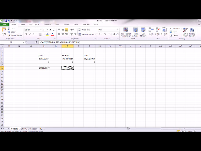 فیلم آموزشی: Microsoft Excel اضافه کردن سال ها، ماه ها و روزها به تاریخ با زیرنویس فارسی