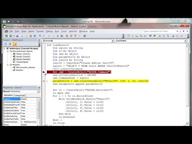 فیلم آموزشی: Excel 2010 VBA Tutorial 91 - ADODB - SQL Parameters با زیرنویس فارسی