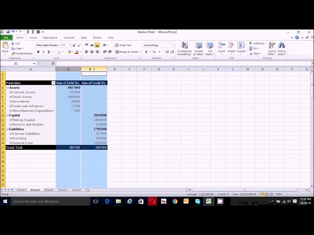 فیلم آموزشی: نحوه تهیه ترازنامه عمودی با استفاده از Pivot Table در صفحه گسترده اکسل @My eSheet با زیرنویس فارسی