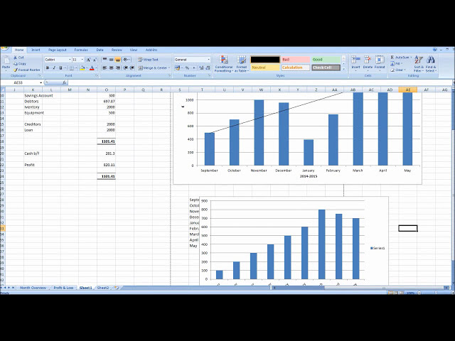 فیلم آموزشی: ایجاد حساب‌های مدیریتی با استفاده از Excel #4 - نمودارهای فروش و بدهکاران مسن با زیرنویس فارسی