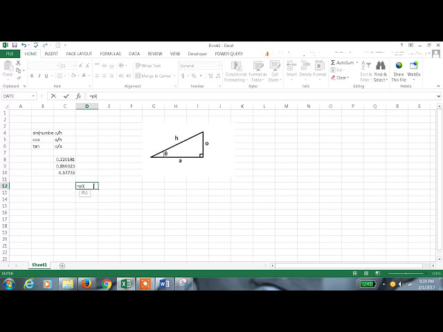 فیلم آموزشی: Excel 2013 Tutorial#59 تابع SIN COS TAN در اکسل با زیرنویس فارسی