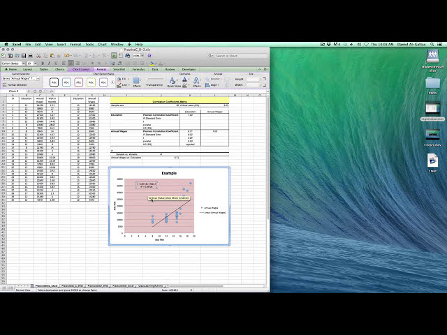 فیلم آموزشی: ضریب همبستگی پیرسون با استفاده از Excel:Mac و StatPlus:Mac با زیرنویس فارسی