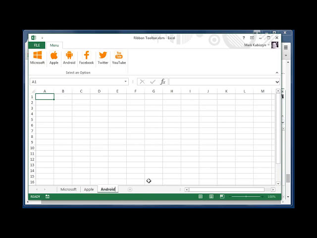 فیلم آموزشی: ایجاد نوار ابزار نواری با استفاده از ویرایشگر و نمادهای رابط کاربری سفارشی برای Excel 2010 و 2013