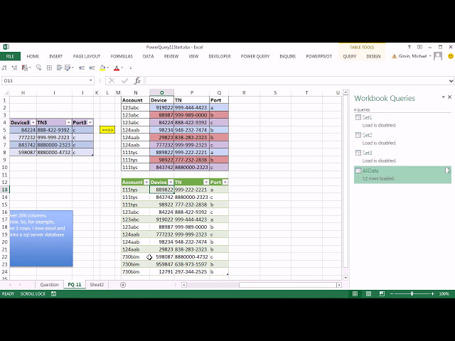 فیلم آموزشی: Excel Power Query #11: هر ردیف دارای 3 رکورد است، جدول را در مجموعه داده های مناسب باز کنید با زیرنویس فارسی