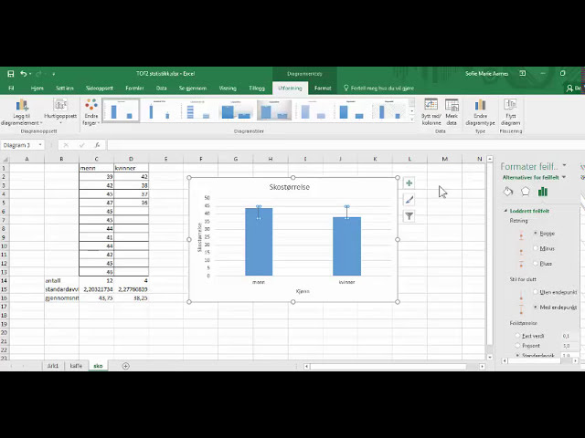 فیلم آموزشی: Standardavvik i diagrammer و Excel 2010
