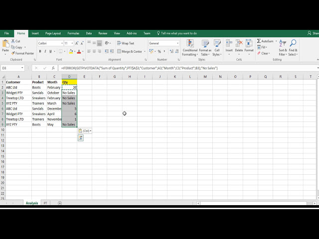 فیلم آموزشی: Excel Skills 2016 #9 - فرمول GetPivotData + #Ref مرتب کردن با استفاده از IFERROR با زیرنویس فارسی