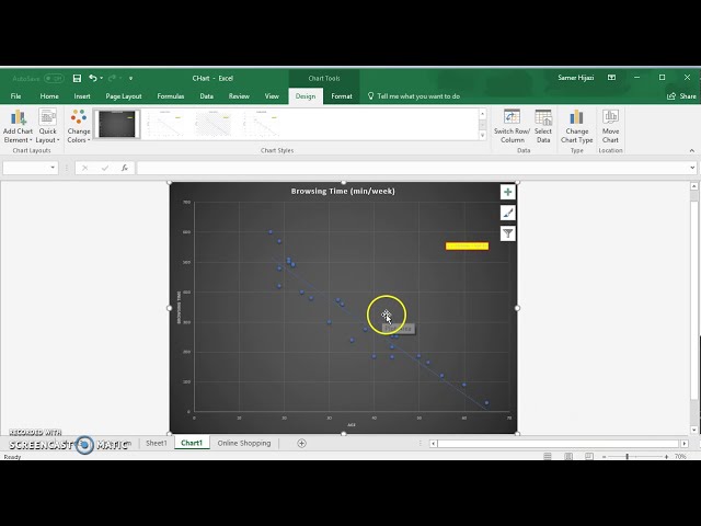 فیلم آموزشی: ایجاد نمودار پراکندگی در Microsoft Excel 2016 (Office 365) با زیرنویس فارسی