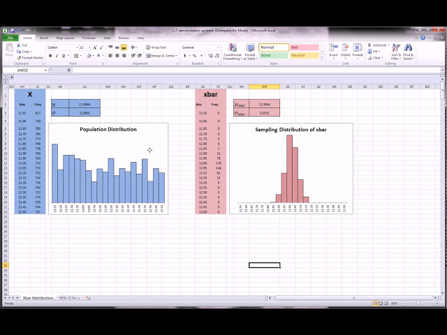 فیلم آموزشی: Excel - قضیه حد مرکزی به وضوح تجسم شده است با زیرنویس فارسی