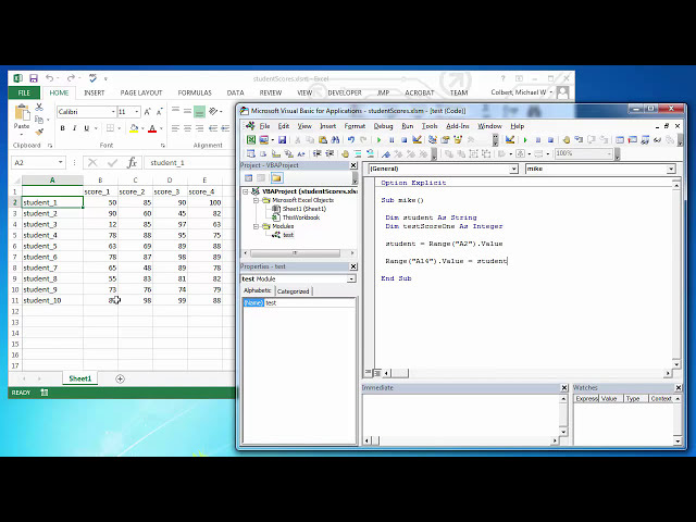 فیلم آموزشی: Excel 2013 VBA - ورودی، متغیرها و خروجی با زیرنویس فارسی