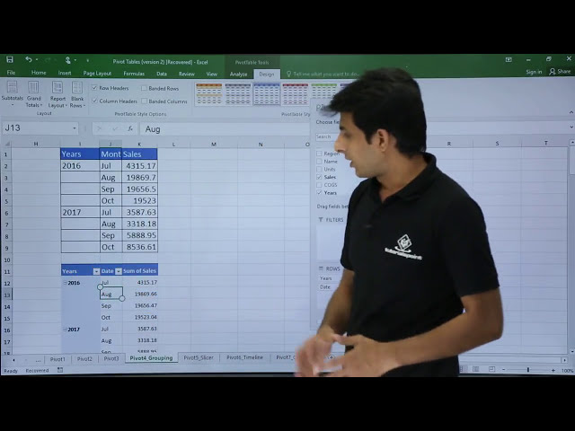 فیلم آموزشی: MS Excel - گروه بندی جدول محوری با زیرنویس فارسی