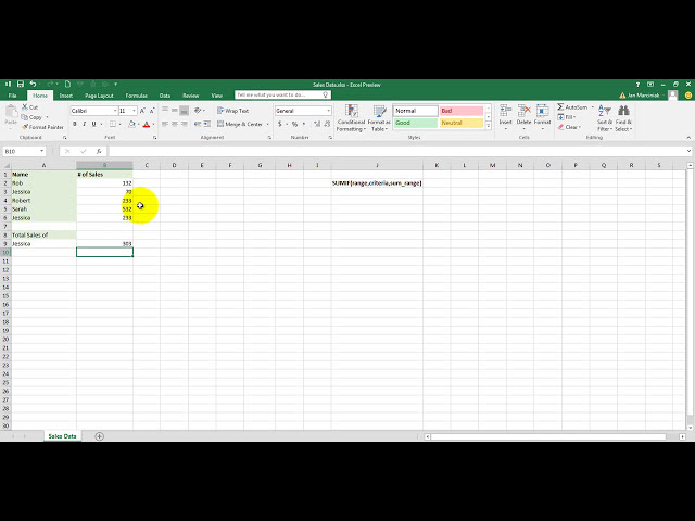 فیلم آموزشی: EXCEL SUMIF FUNCTION - اگر معیارهای خاصی را برآورده می کنند، مقادیر را اضافه کنید MS Excel 2016 با زیرنویس فارسی