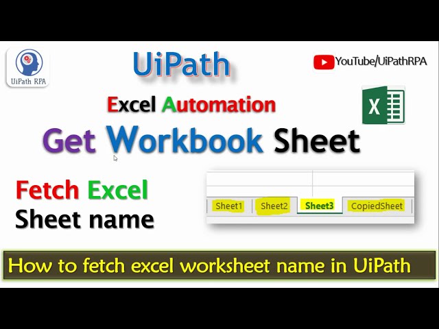 فیلم آموزشی: دریافت برگه اکسل نام UiPath | دریافت فعالیت کاربرگ UiPath | اتوماسیون اکسل UiPath RPA