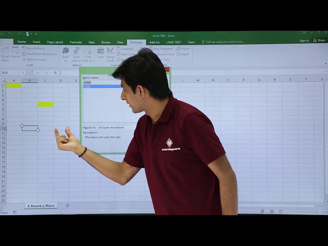 فیلم آموزشی: Excel VBA - ضبط یک ماکرو