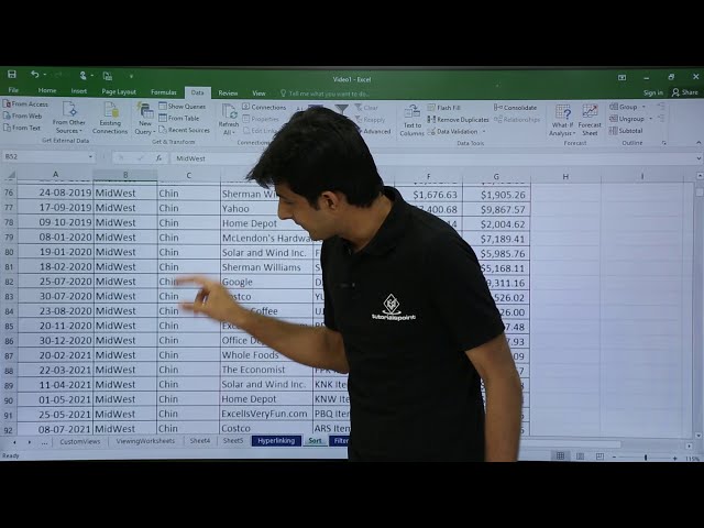 فیلم آموزشی: MS Excel - مرتب سازی داده ها با زیرنویس فارسی