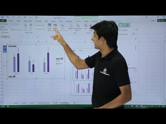 فیلم آموزشی: MS Excel - نمودار محوری