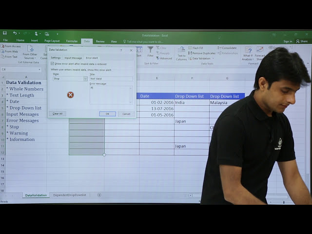 فیلم آموزشی: MS Excel - اعتبار سنجی داده ها با زیرنویس فارسی