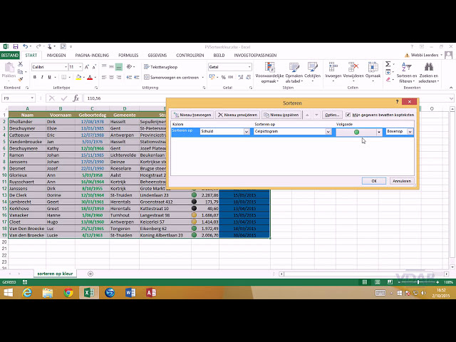 فیلم آموزشی: Excel 2013 - Data-Alyse - 1.3 Kleur of pictogram با زیرنویس فارسی