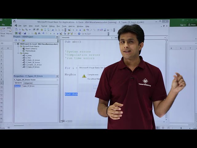 فیلم آموزشی: Excel VBA - انواع خطاها با زیرنویس فارسی