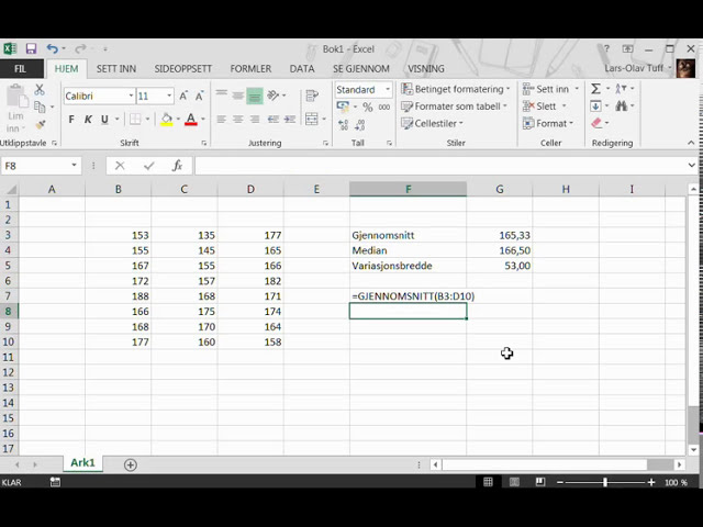 فیلم آموزشی: Statistikk - funksjoner i Excel 2010/13 با زیرنویس فارسی