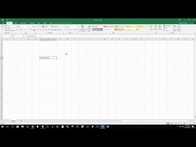 فیلم آموزشی: Excel 2016: نحوه حذف / پاک کردن قالب بندی با زیرنویس فارسی