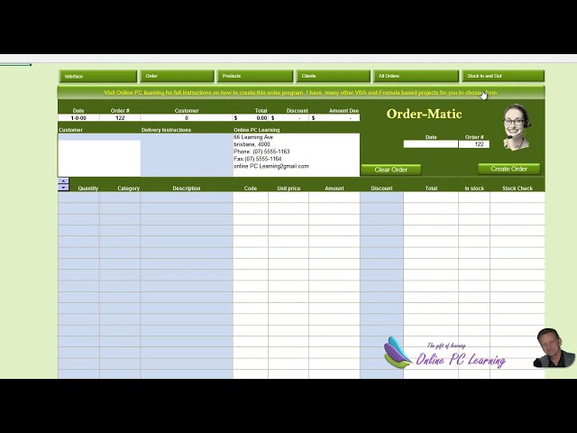 فیلم آموزشی: Excel VBA - سفارشات و موجودی - Excel 2013 با زیرنویس فارسی