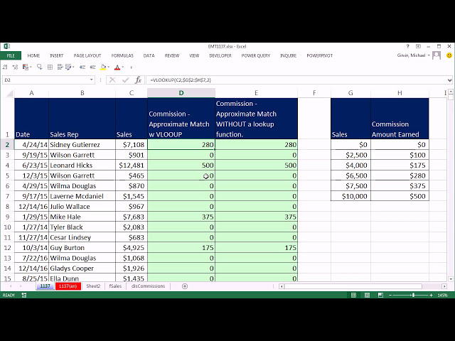 فیلم آموزشی: Excel Magic Trick 1137: Excel & PowerPivot DAX Formula: جستجوی تقریبی مطابق بدون VLOOKUP با زیرنویس فارسی