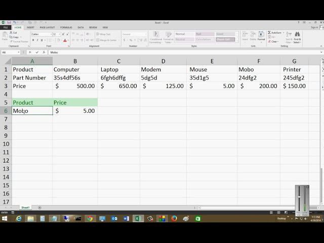 فیلم آموزشی: نحوه استفاده از HLOOKUP در Microsoft Excel 2013 با زیرنویس فارسی