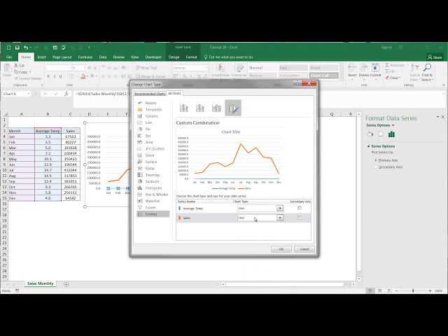 فیلم آموزشی: Excel 2013 - آموزش 29 - نمودارها - محور دوم با زیرنویس فارسی