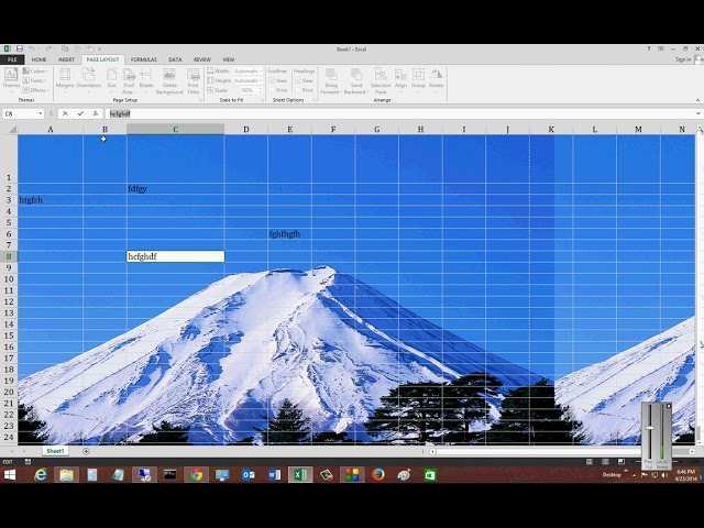 فیلم آموزشی: نحوه درج تصویر پس زمینه در Microsoft Excel 2013 با زیرنویس فارسی