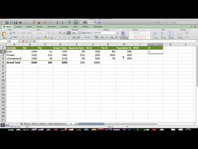فیلم آموزشی: محاسبه مقدار اطلاعات (IV) با استفاده از Excel