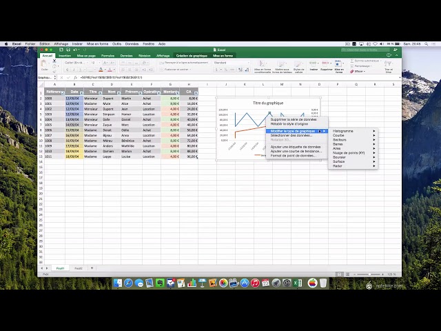 فیلم آموزشی: Excel 2016 - Crejper un graphique combinationجپ - Tuto #33 با زیرنویس فارسی