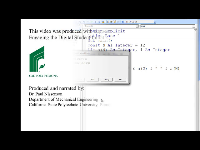 فیلم آموزشی: Excel VBA مبحث 9.1 - آرایه های 1 بعدی (بردار) با زیرنویس فارسی